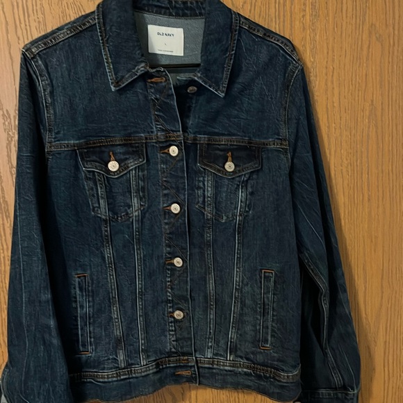 Old Navy Dark Blue Denim Jean Jacket - Picture 6 of 6